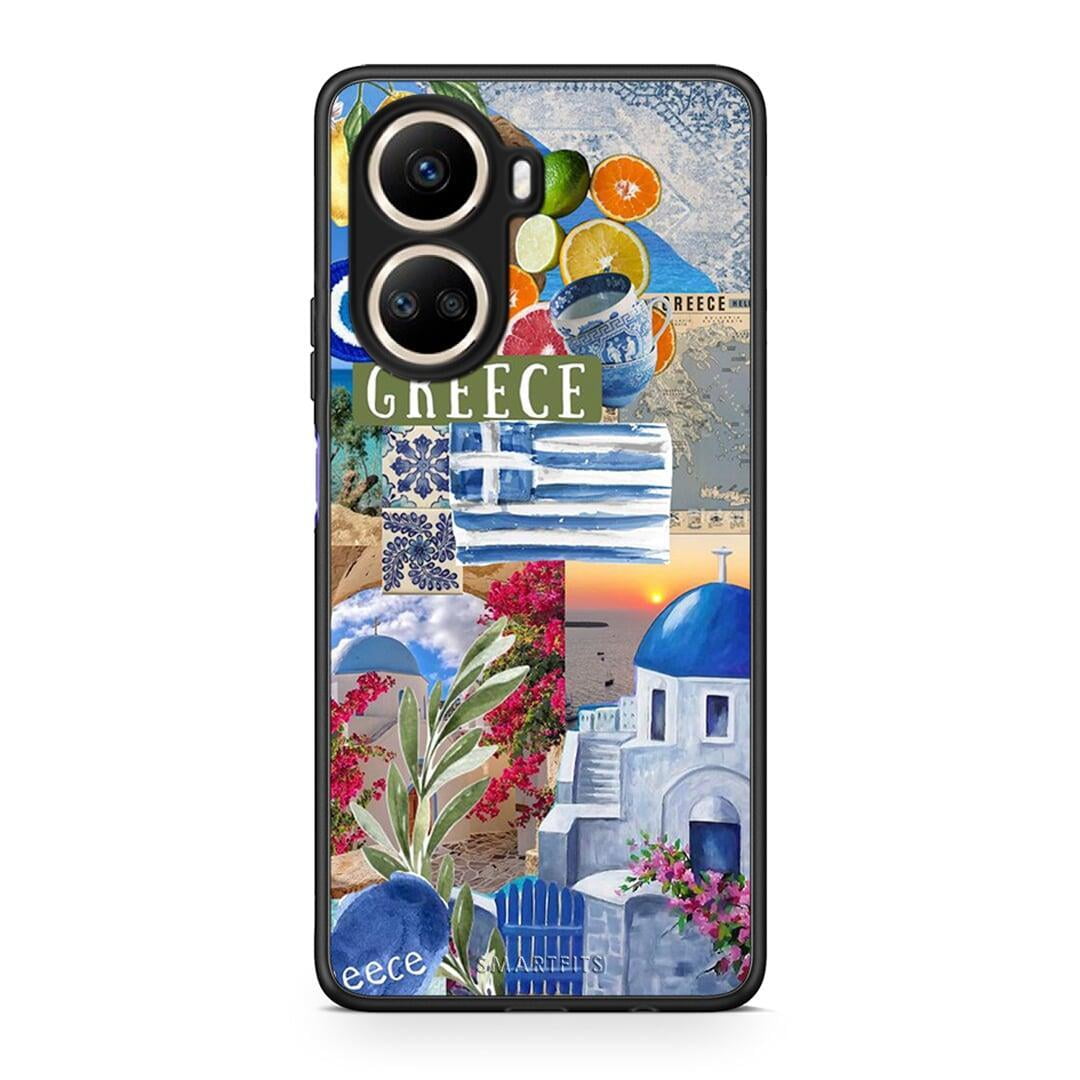 Θήκη Huawei Nova 10 SE All Greek από τη Smartfits με σχέδιο στο πίσω μέρος και μαύρο περίβλημα | Huawei Nova 10 SE All Greek Case with Colorful Back and Black Bezels