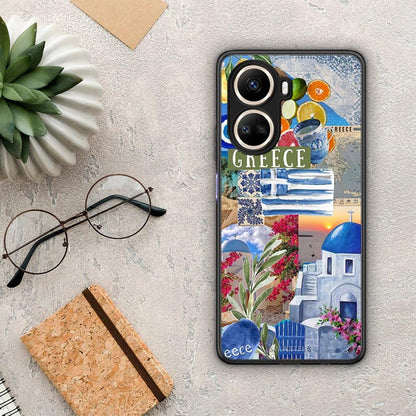 Θήκη Huawei Nova 10 SE All Greek από τη Smartfits με σχέδιο στο πίσω μέρος και μαύρο περίβλημα | Huawei Nova 10 SE All Greek Case with Colorful Back and Black Bezels