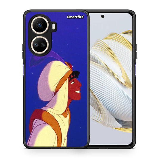 Θήκη Huawei Nova 10 SE Alladin And Jasmine Love 1 από τη Smartfits με σχέδιο στο πίσω μέρος και μαύρο περίβλημα | Huawei Nova 10 SE Alladin And Jasmine Love 1 Case with Colorful Back and Black Bezels