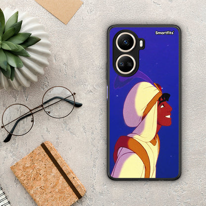 Θήκη Huawei Nova 10 SE Alladin And Jasmine Love 1 από τη Smartfits με σχέδιο στο πίσω μέρος και μαύρο περίβλημα | Huawei Nova 10 SE Alladin And Jasmine Love 1 Case with Colorful Back and Black Bezels