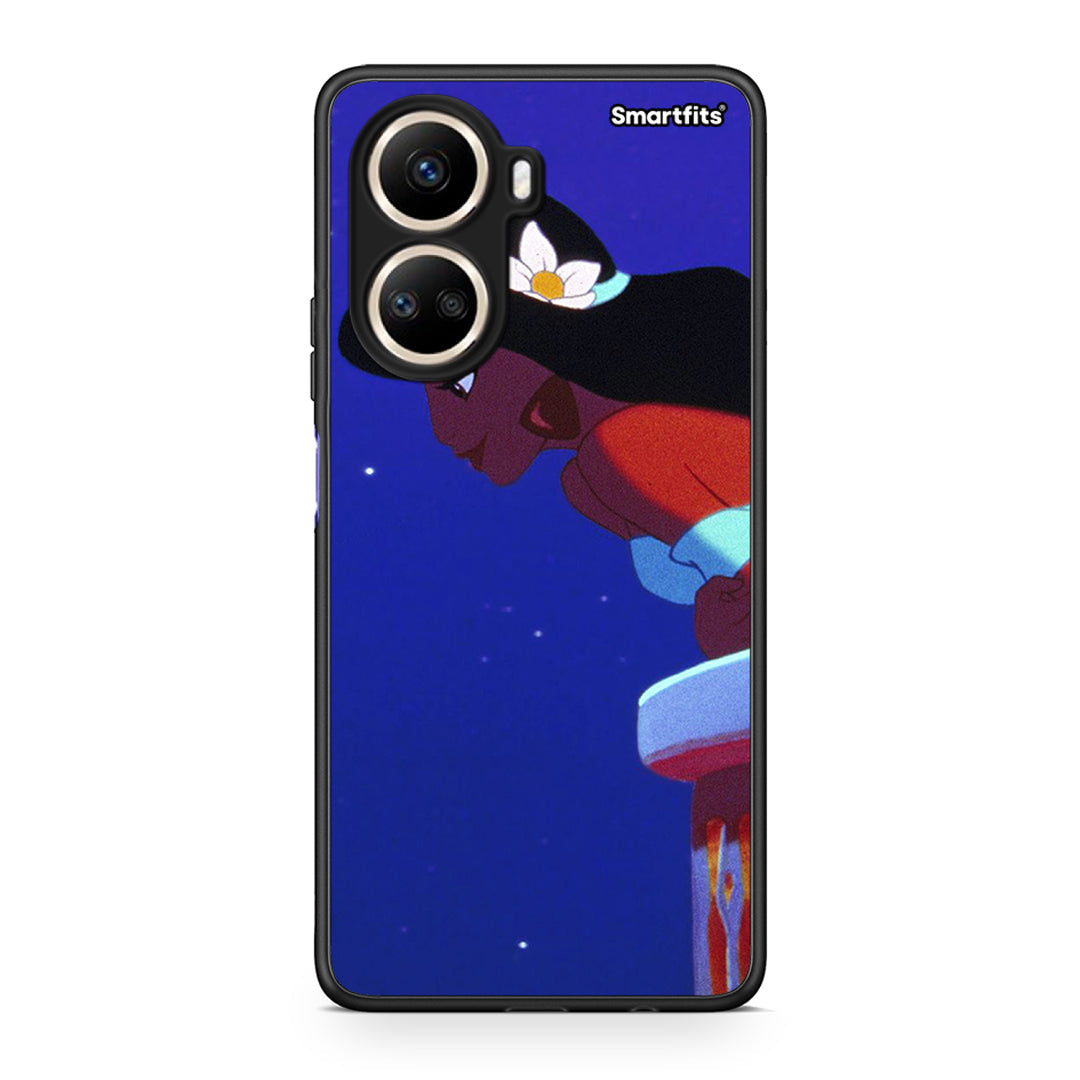 Θήκη Huawei Nova 10 SE Alladin And Jasmine Love 2 από τη Smartfits με σχέδιο στο πίσω μέρος και μαύρο περίβλημα | Huawei Nova 10 SE Alladin And Jasmine Love 2 Case with Colorful Back and Black Bezels