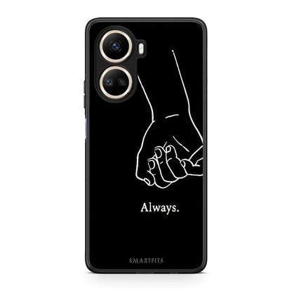 Θήκη Huawei Nova 10 SE Always & Forever 1 από τη Smartfits με σχέδιο στο πίσω μέρος και μαύρο περίβλημα | Huawei Nova 10 SE Always & Forever 1 Case with Colorful Back and Black Bezels