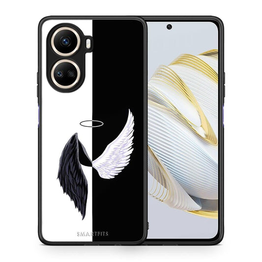 Θήκη Huawei Nova 10 SE Angels Demons από τη Smartfits με σχέδιο στο πίσω μέρος και μαύρο περίβλημα | Huawei Nova 10 SE Angels Demons Case with Colorful Back and Black Bezels