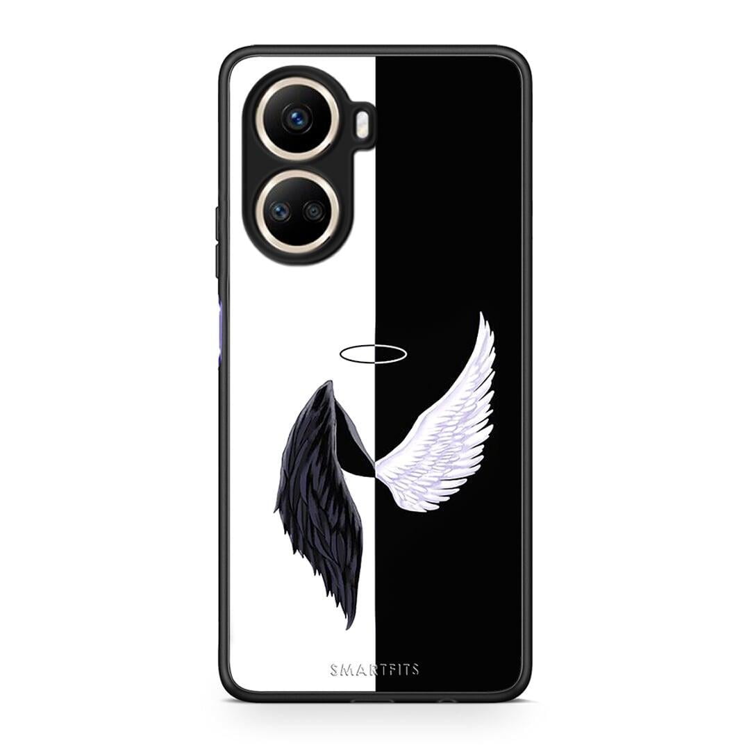 Θήκη Huawei Nova 10 SE Angels Demons από τη Smartfits με σχέδιο στο πίσω μέρος και μαύρο περίβλημα | Huawei Nova 10 SE Angels Demons Case with Colorful Back and Black Bezels
