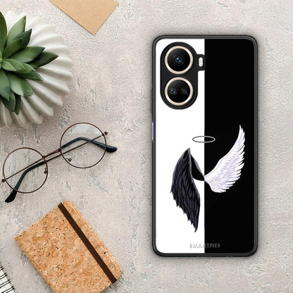 Θήκη Huawei Nova 10 SE Angels Demons από τη Smartfits με σχέδιο στο πίσω μέρος και μαύρο περίβλημα | Huawei Nova 10 SE Angels Demons Case with Colorful Back and Black Bezels