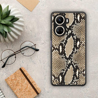 Thumbnail for Θήκη Huawei Nova 10 SE Animal Fashion Snake από τη Smartfits με σχέδιο στο πίσω μέρος και μαύρο περίβλημα | Huawei Nova 10 SE Animal Fashion Snake Case with Colorful Back and Black Bezels