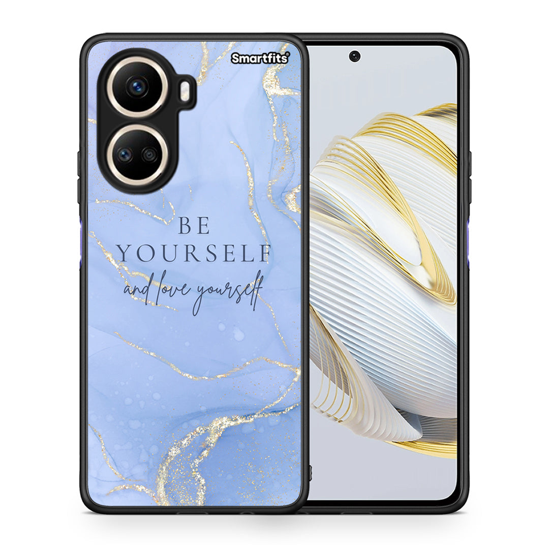 Θήκη Huawei Nova 10 SE Be Yourself από τη Smartfits με σχέδιο στο πίσω μέρος και μαύρο περίβλημα | Huawei Nova 10 SE Be Yourself Case with Colorful Back and Black Bezels