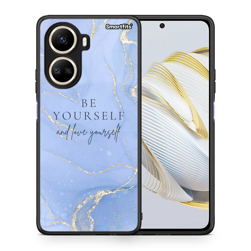 Θήκη Huawei Nova 10 SE Be Yourself από τη Smartfits με σχέδιο στο πίσω μέρος και μαύρο περίβλημα | Huawei Nova 10 SE Be Yourself Case with Colorful Back and Black Bezels