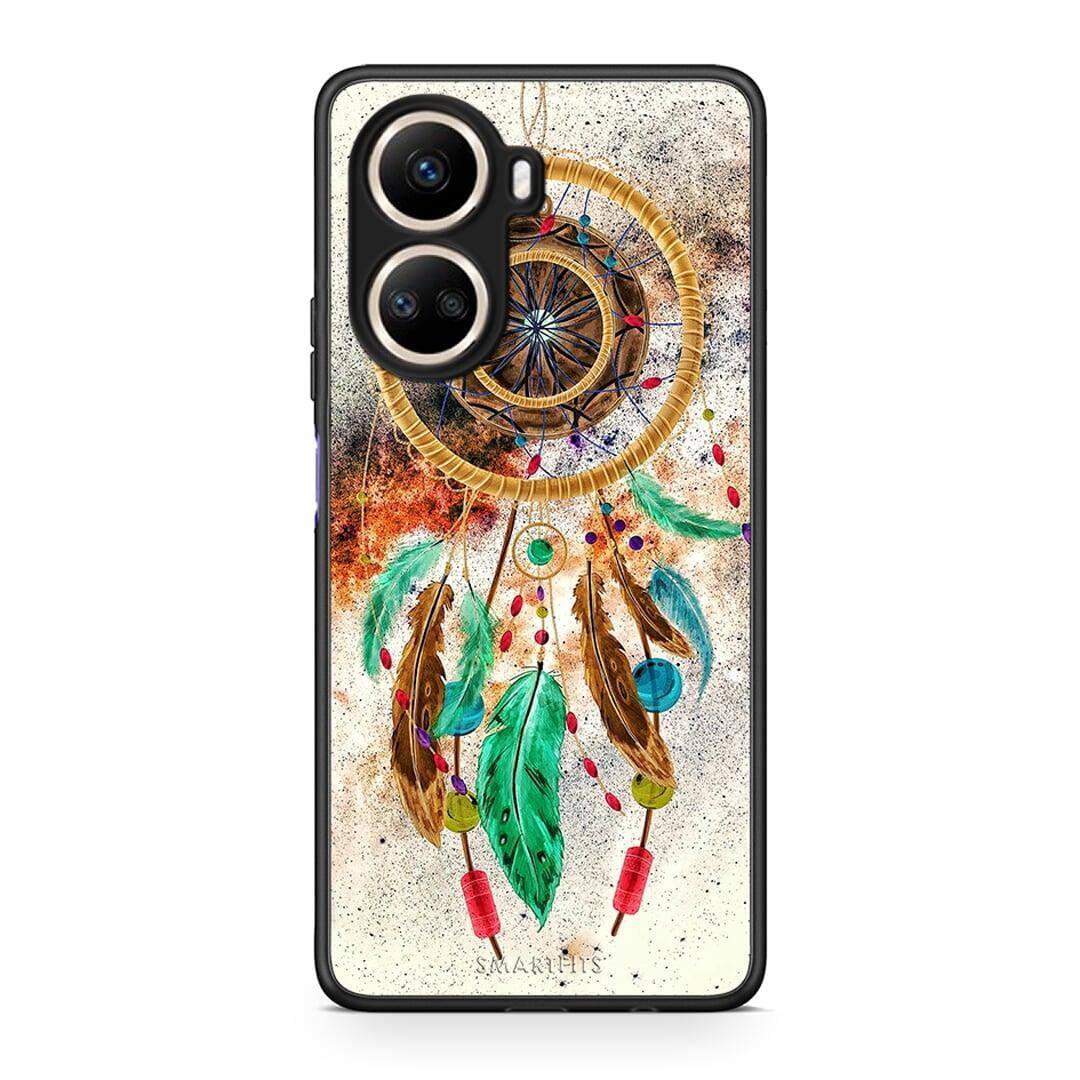 Θήκη Huawei Nova 10 SE Boho DreamCatcher από τη Smartfits με σχέδιο στο πίσω μέρος και μαύρο περίβλημα | Huawei Nova 10 SE Boho DreamCatcher Case with Colorful Back and Black Bezels