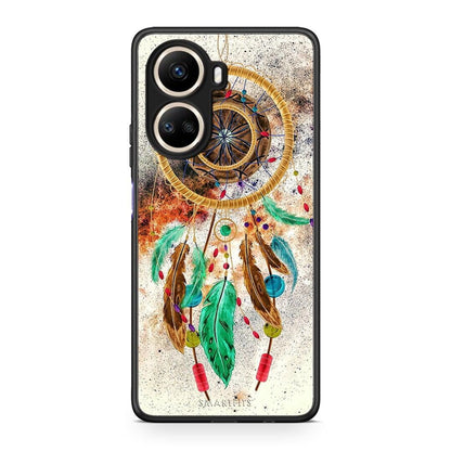Θήκη Huawei Nova 10 SE Boho DreamCatcher από τη Smartfits με σχέδιο στο πίσω μέρος και μαύρο περίβλημα | Huawei Nova 10 SE Boho DreamCatcher Case with Colorful Back and Black Bezels