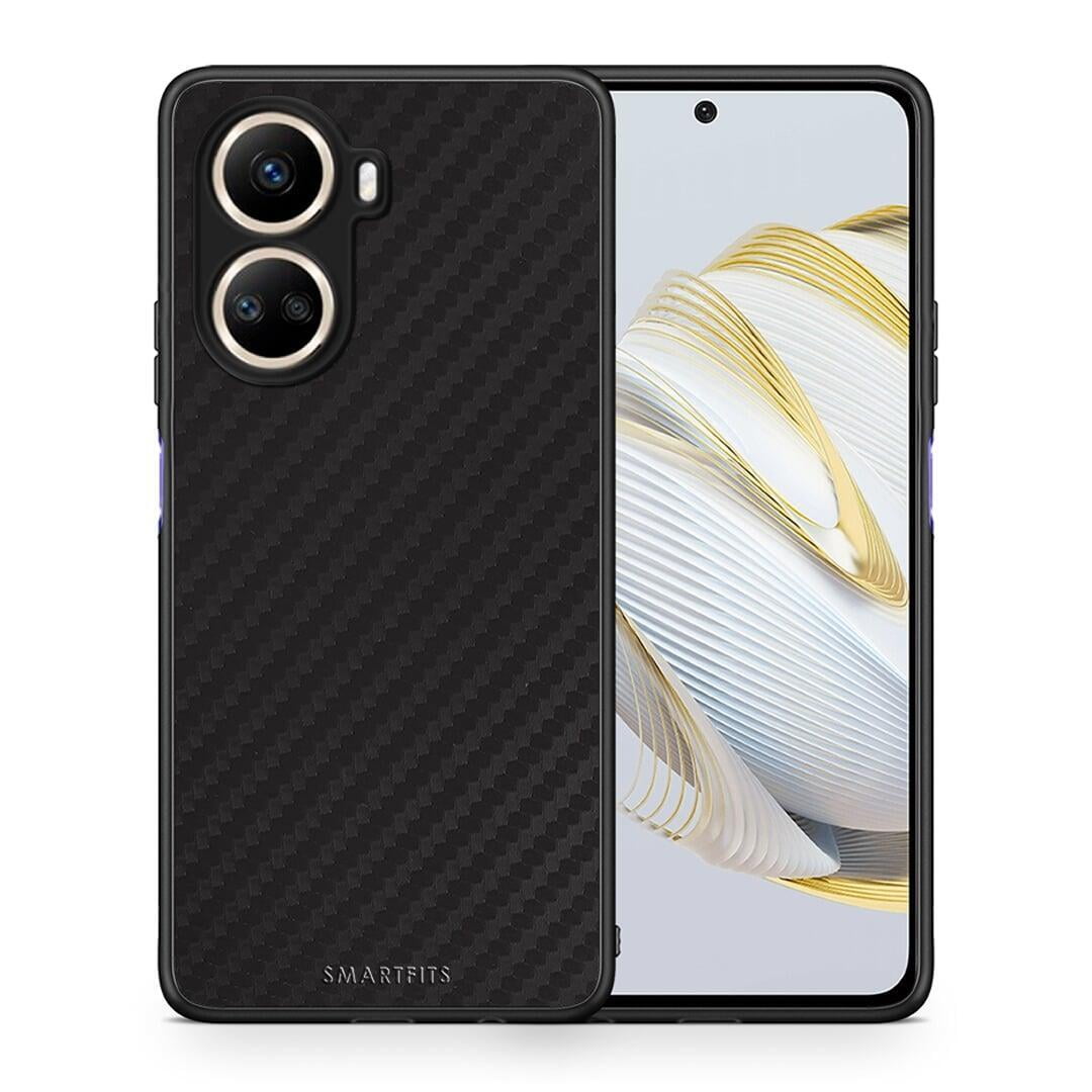 Θήκη Huawei Nova 10 SE Carbon Black από τη Smartfits με σχέδιο στο πίσω μέρος και μαύρο περίβλημα | Huawei Nova 10 SE Carbon Black Case with Colorful Back and Black Bezels