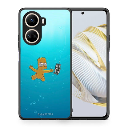 Θήκη Huawei Nova 10 SE Chasing Money από τη Smartfits με σχέδιο στο πίσω μέρος και μαύρο περίβλημα | Huawei Nova 10 SE Chasing Money Case with Colorful Back and Black Bezels