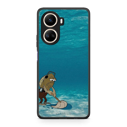 Θήκη Huawei Nova 10 SE Clean The Ocean από τη Smartfits με σχέδιο στο πίσω μέρος και μαύρο περίβλημα | Huawei Nova 10 SE Clean The Ocean Case with Colorful Back and Black Bezels