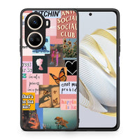 Thumbnail for Θήκη Huawei Nova 10 SE Collage Bitchin από τη Smartfits με σχέδιο στο πίσω μέρος και μαύρο περίβλημα | Huawei Nova 10 SE Collage Bitchin Case with Colorful Back and Black Bezels