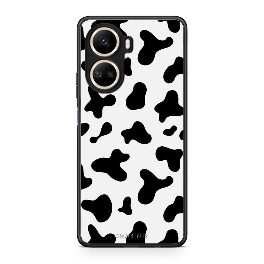 Θήκη Huawei Nova 10 SE Cow Print από τη Smartfits με σχέδιο στο πίσω μέρος και μαύρο περίβλημα | Huawei Nova 10 SE Cow Print Case with Colorful Back and Black Bezels