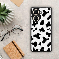 Thumbnail for Θήκη Huawei Nova 10 SE Cow Print από τη Smartfits με σχέδιο στο πίσω μέρος και μαύρο περίβλημα | Huawei Nova 10 SE Cow Print Case with Colorful Back and Black Bezels