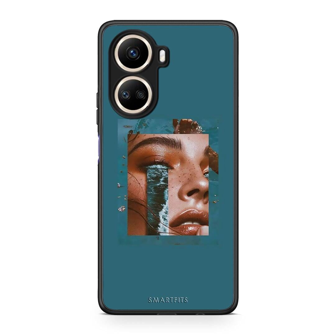 Θήκη Huawei Nova 10 SE Cry An Ocean από τη Smartfits με σχέδιο στο πίσω μέρος και μαύρο περίβλημα | Huawei Nova 10 SE Cry An Ocean Case with Colorful Back and Black Bezels
