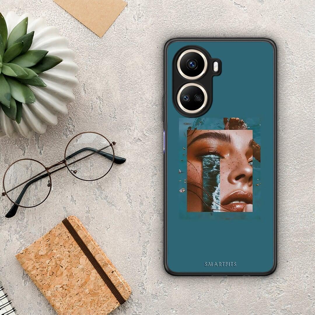 Θήκη Huawei Nova 10 SE Cry An Ocean από τη Smartfits με σχέδιο στο πίσω μέρος και μαύρο περίβλημα | Huawei Nova 10 SE Cry An Ocean Case with Colorful Back and Black Bezels