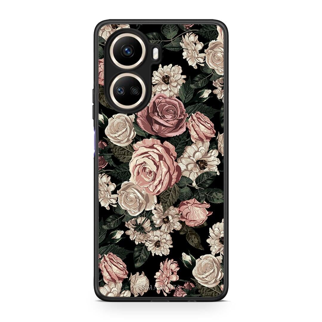 Θήκη Huawei Nova 10 SE Flower Wild Roses από τη Smartfits με σχέδιο στο πίσω μέρος και μαύρο περίβλημα | Huawei Nova 10 SE Flower Wild Roses Case with Colorful Back and Black Bezels