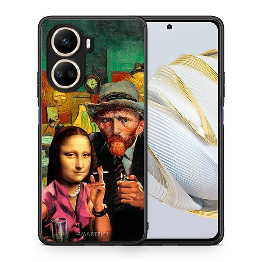 Θήκη Huawei Nova 10 SE Funny Art από τη Smartfits με σχέδιο στο πίσω μέρος και μαύρο περίβλημα | Huawei Nova 10 SE Funny Art Case with Colorful Back and Black Bezels