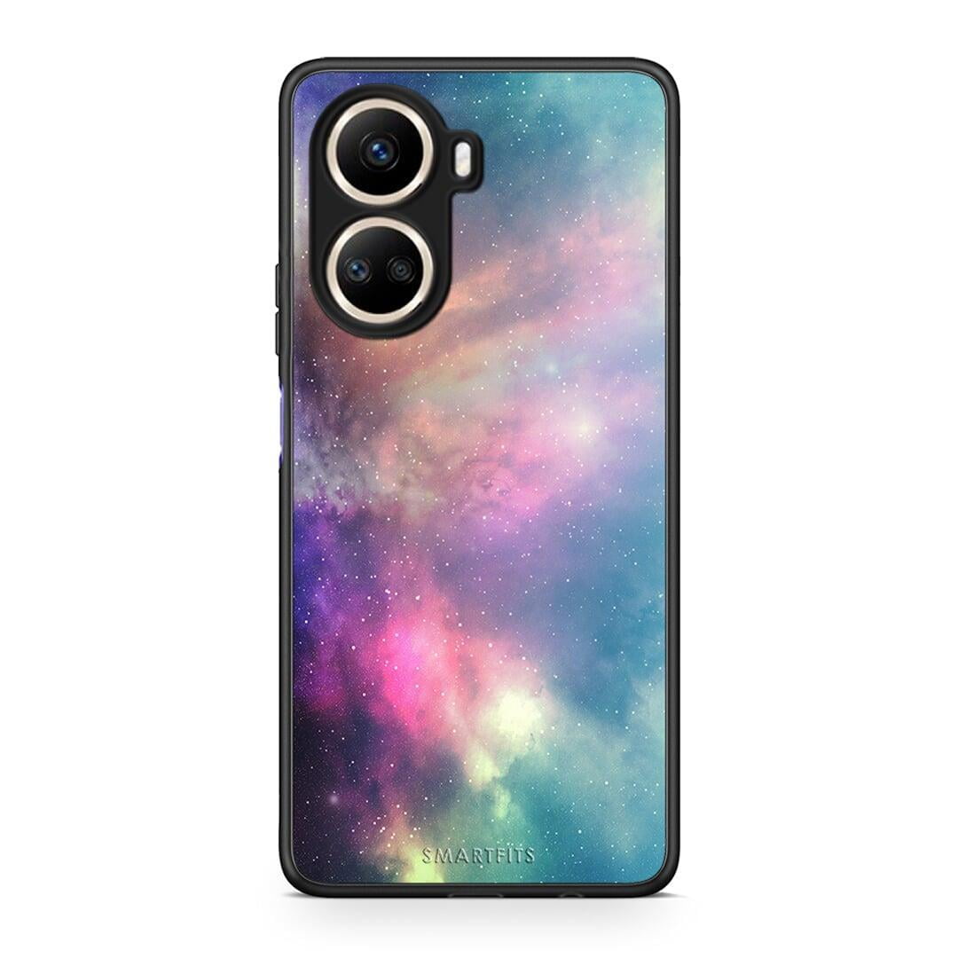 Θήκη Huawei Nova 10 SE Galactic Rainbow από τη Smartfits με σχέδιο στο πίσω μέρος και μαύρο περίβλημα | Huawei Nova 10 SE Galactic Rainbow Case with Colorful Back and Black Bezels