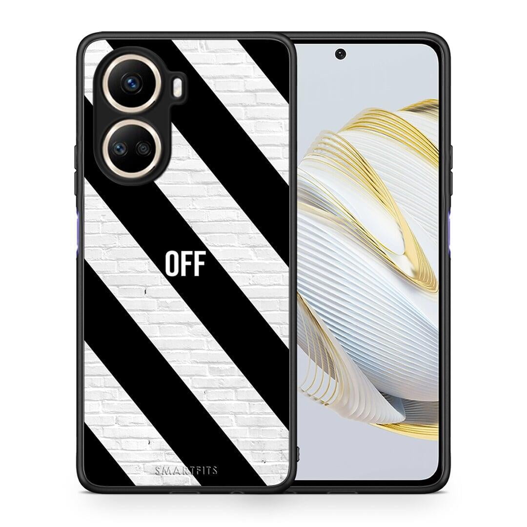 Θήκη Huawei Nova 10 SE Get Off από τη Smartfits με σχέδιο στο πίσω μέρος και μαύρο περίβλημα | Huawei Nova 10 SE Get Off Case with Colorful Back and Black Bezels