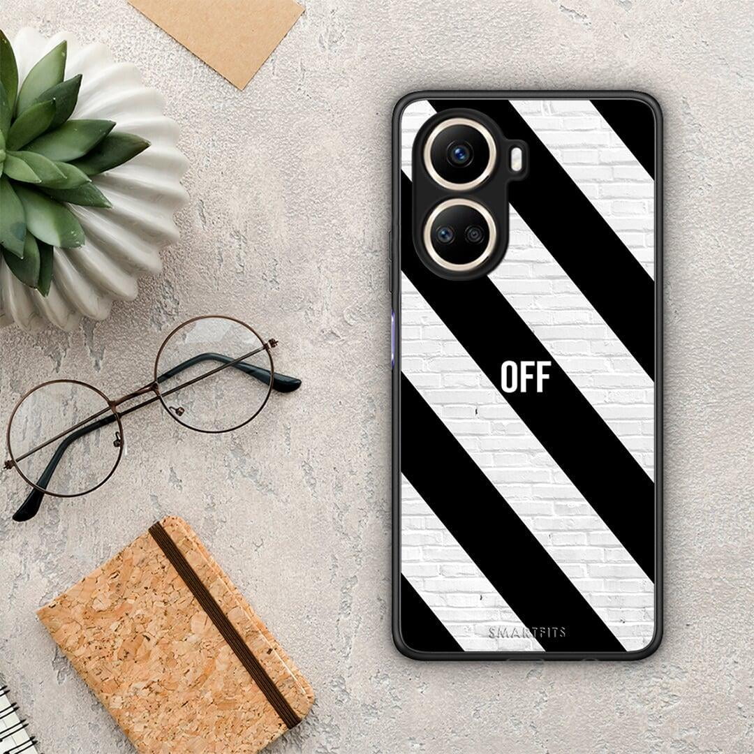 Θήκη Huawei Nova 10 SE Get Off από τη Smartfits με σχέδιο στο πίσω μέρος και μαύρο περίβλημα | Huawei Nova 10 SE Get Off Case with Colorful Back and Black Bezels