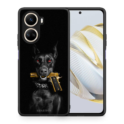 Θήκη Huawei Nova 10 SE Golden Gun από τη Smartfits με σχέδιο στο πίσω μέρος και μαύρο περίβλημα | Huawei Nova 10 SE Golden Gun Case with Colorful Back and Black Bezels