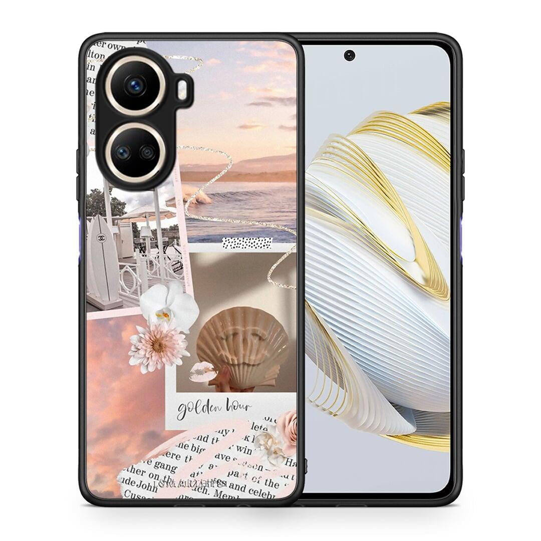 Θήκη Huawei Nova 10 SE Golden Hour από τη Smartfits με σχέδιο στο πίσω μέρος και μαύρο περίβλημα | Huawei Nova 10 SE Golden Hour Case with Colorful Back and Black Bezels