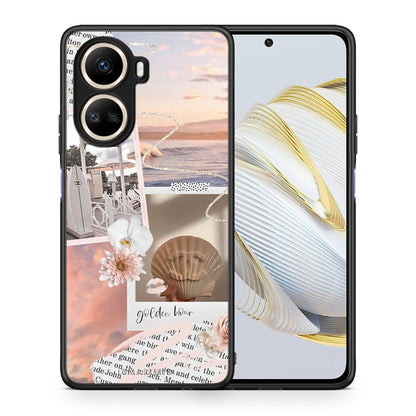 Θήκη Huawei Nova 10 SE Golden Hour από τη Smartfits με σχέδιο στο πίσω μέρος και μαύρο περίβλημα | Huawei Nova 10 SE Golden Hour Case with Colorful Back and Black Bezels