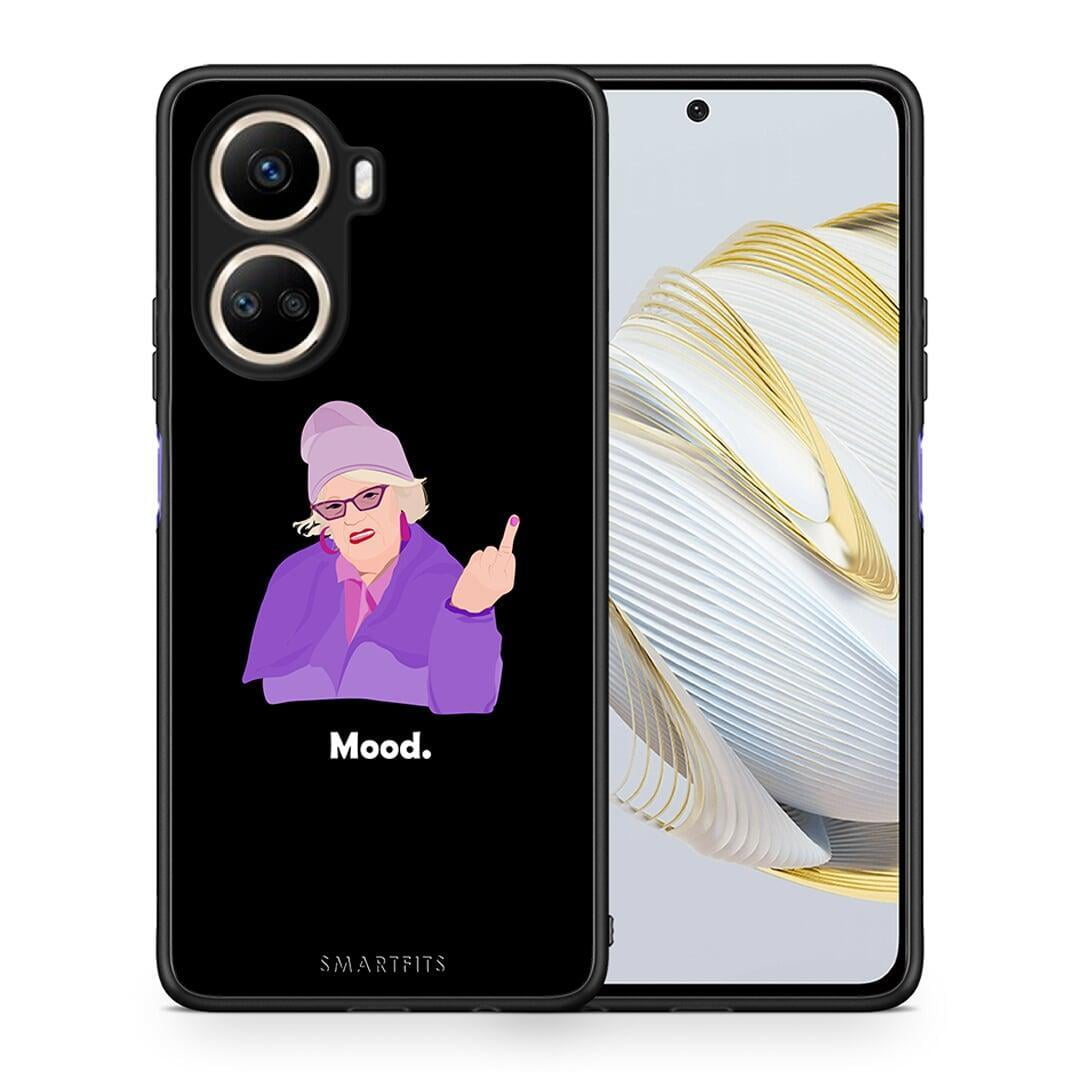 Θήκη Huawei Nova 10 SE Grandma Mood Black από τη Smartfits με σχέδιο στο πίσω μέρος και μαύρο περίβλημα | Huawei Nova 10 SE Grandma Mood Black Case with Colorful Back and Black Bezels