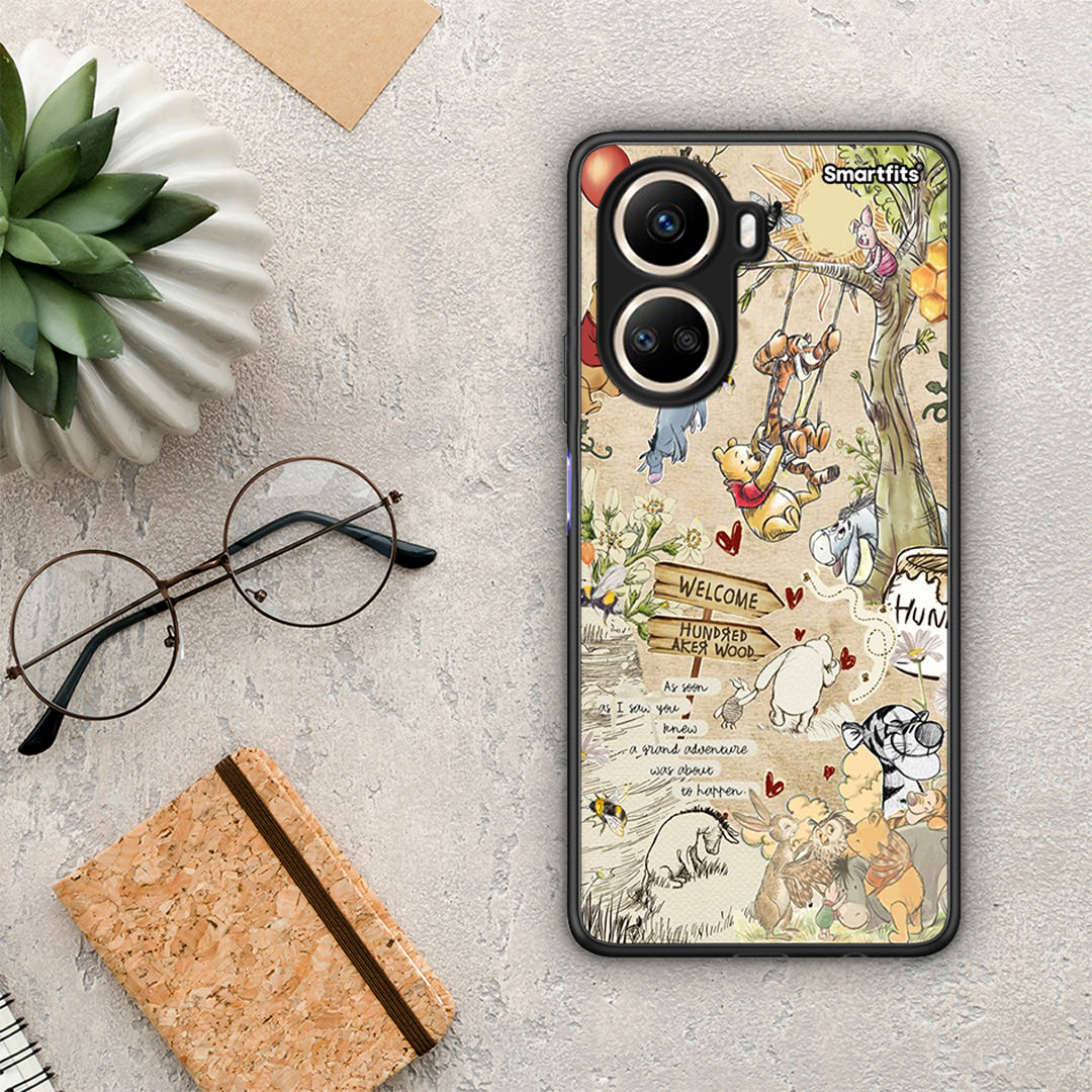 Θήκη Huawei Nova 10 SE Happy Friends από τη Smartfits με σχέδιο στο πίσω μέρος και μαύρο περίβλημα | Huawei Nova 10 SE Happy Friends Case with Colorful Back and Black Bezels