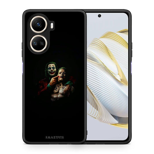 Θήκη Huawei Nova 10 SE Hero Clown από τη Smartfits με σχέδιο στο πίσω μέρος και μαύρο περίβλημα | Huawei Nova 10 SE Hero Clown Case with Colorful Back and Black Bezels