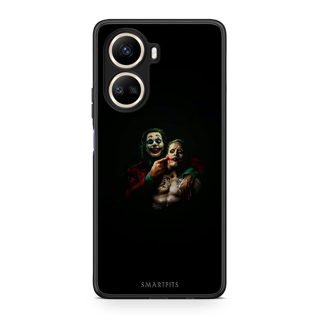 Θήκη Huawei Nova 10 SE Hero Clown από τη Smartfits με σχέδιο στο πίσω μέρος και μαύρο περίβλημα | Huawei Nova 10 SE Hero Clown Case with Colorful Back and Black Bezels