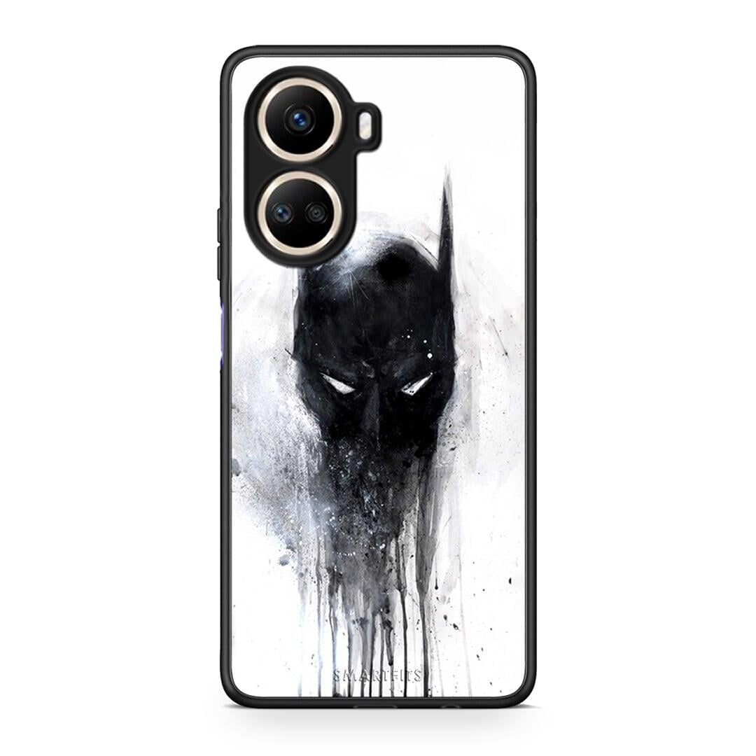 Θήκη Huawei Nova 10 SE Hero Paint Bat από τη Smartfits με σχέδιο στο πίσω μέρος και μαύρο περίβλημα | Huawei Nova 10 SE Hero Paint Bat Case with Colorful Back and Black Bezels