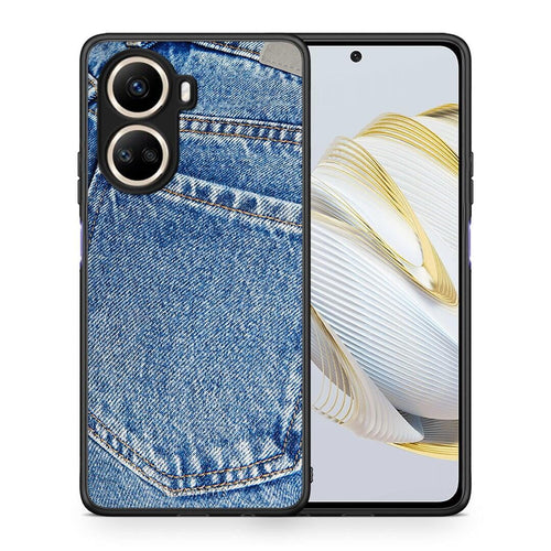 Θήκη Huawei Nova 10 SE Jeans Pocket από τη Smartfits με σχέδιο στο πίσω μέρος και μαύρο περίβλημα | Huawei Nova 10 SE Jeans Pocket Case with Colorful Back and Black Bezels