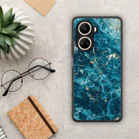 Thumbnail for Θήκη Huawei Nova 10 SE Marble Blue από τη Smartfits με σχέδιο στο πίσω μέρος και μαύρο περίβλημα | Huawei Nova 10 SE Marble Blue Case with Colorful Back and Black Bezels