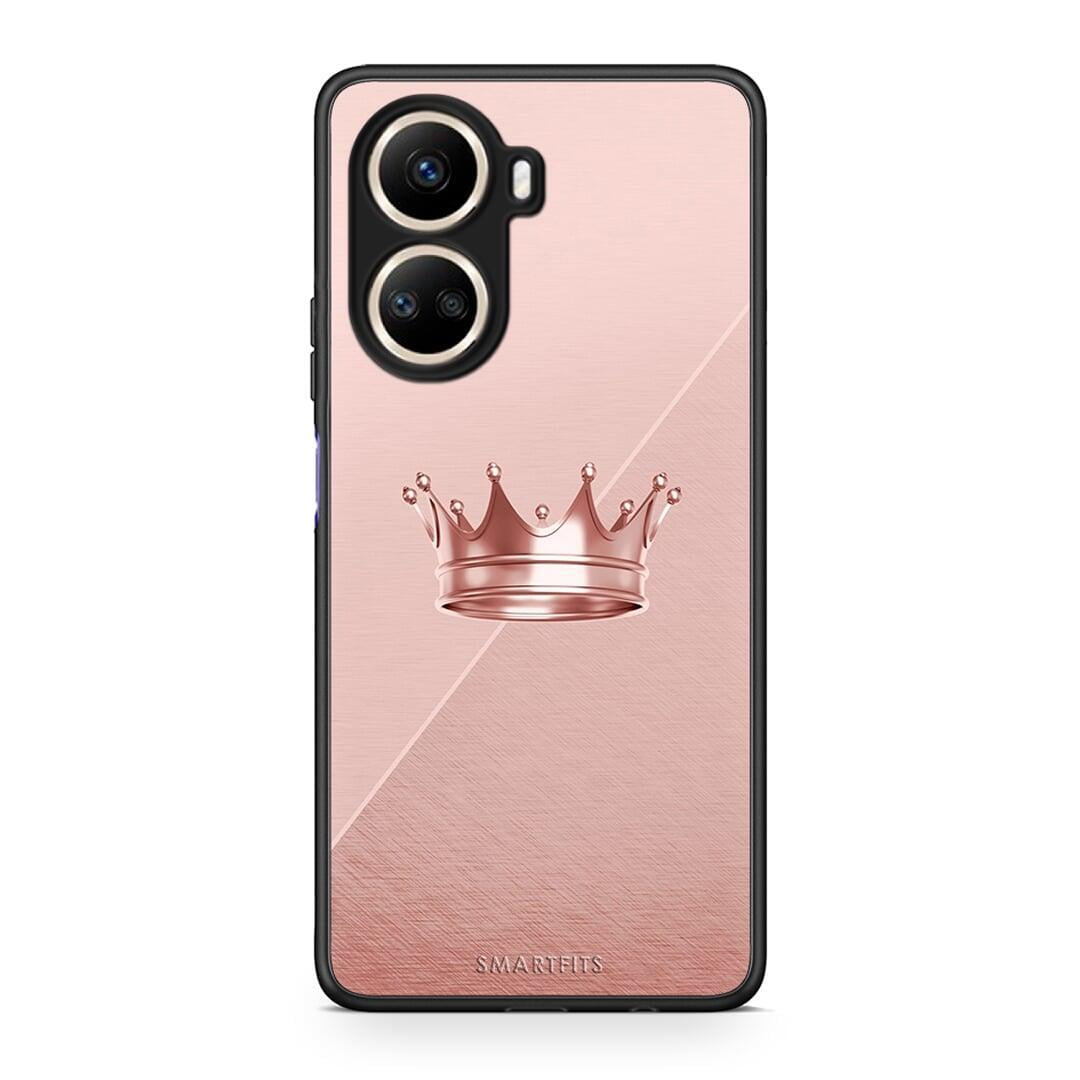 Θήκη Huawei Nova 10 SE Minimal Crown από τη Smartfits με σχέδιο στο πίσω μέρος και μαύρο περίβλημα | Huawei Nova 10 SE Minimal Crown Case with Colorful Back and Black Bezels