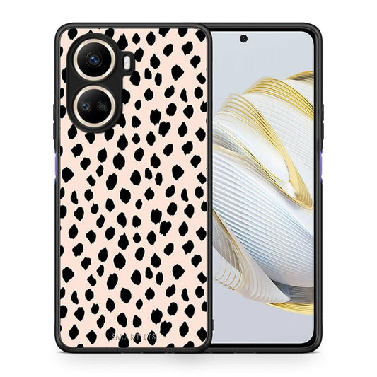 Θήκη Huawei Nova 10 SE New Polka Dots από τη Smartfits με σχέδιο στο πίσω μέρος και μαύρο περίβλημα | Huawei Nova 10 SE New Polka Dots Case with Colorful Back and Black Bezels