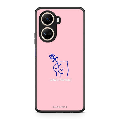 Θήκη Huawei Nova 10 SE Nice Day από τη Smartfits με σχέδιο στο πίσω μέρος και μαύρο περίβλημα | Huawei Nova 10 SE Nice Day Case with Colorful Back and Black Bezels