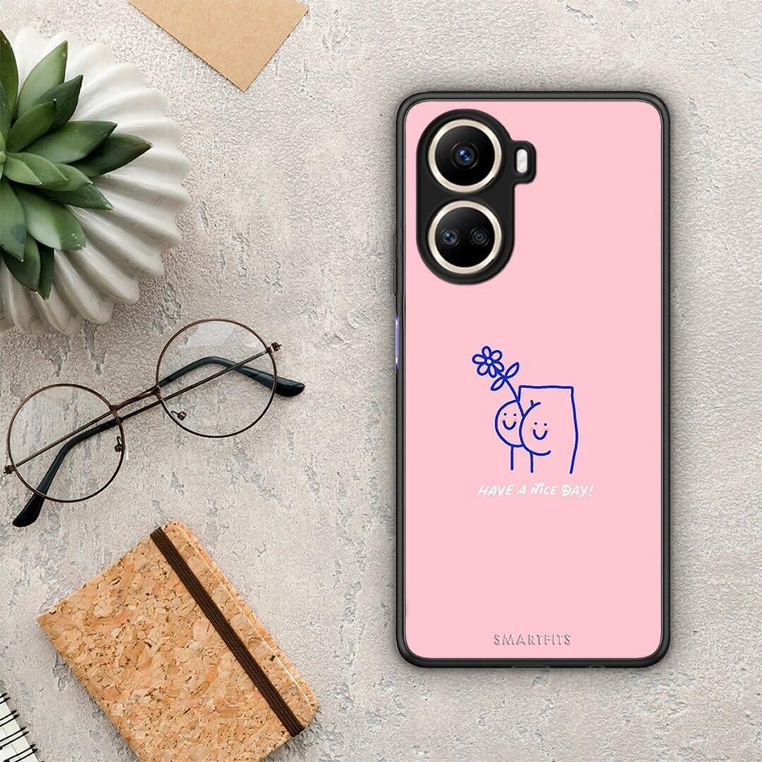 Θήκη Huawei Nova 10 SE Nice Day από τη Smartfits με σχέδιο στο πίσω μέρος και μαύρο περίβλημα | Huawei Nova 10 SE Nice Day Case with Colorful Back and Black Bezels