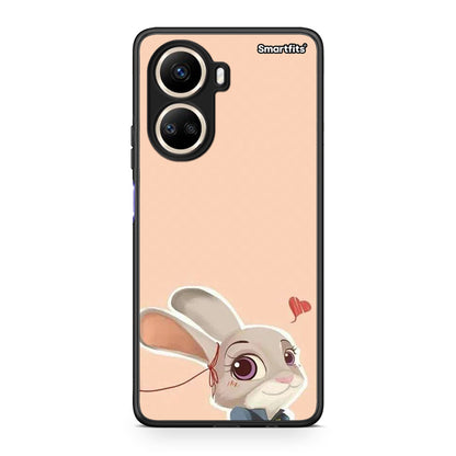 Θήκη Huawei Nova 10 SE Nick Wilde And Judy Hopps Love 2 από τη Smartfits με σχέδιο στο πίσω μέρος και μαύρο περίβλημα | Huawei Nova 10 SE Nick Wilde And Judy Hopps Love 2 Case with Colorful Back and Black Bezels