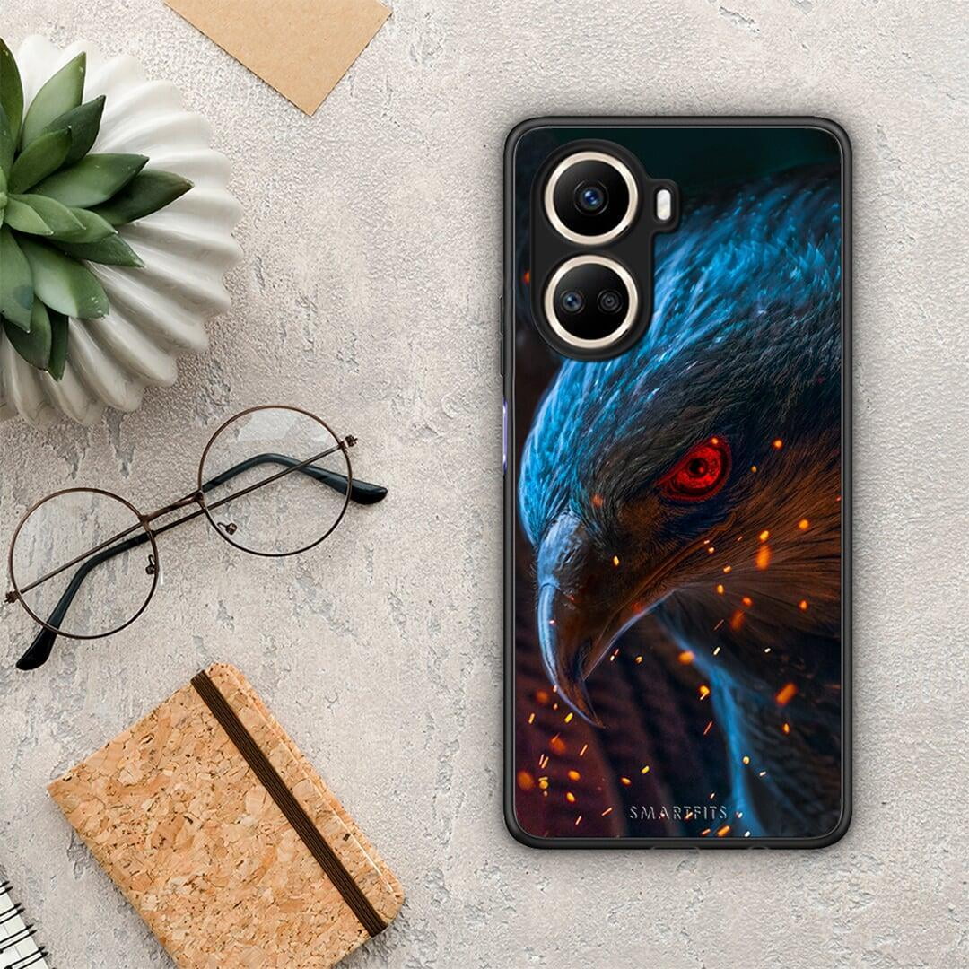 Θήκη Huawei Nova 10 SE PopArt Eagle από τη Smartfits με σχέδιο στο πίσω μέρος και μαύρο περίβλημα | Huawei Nova 10 SE PopArt Eagle Case with Colorful Back and Black Bezels