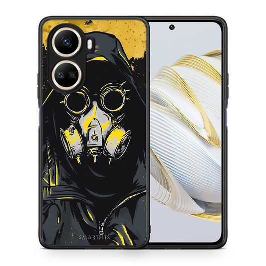 Θήκη Huawei Nova 10 SE PopArt Mask από τη Smartfits με σχέδιο στο πίσω μέρος και μαύρο περίβλημα | Huawei Nova 10 SE PopArt Mask Case with Colorful Back and Black Bezels