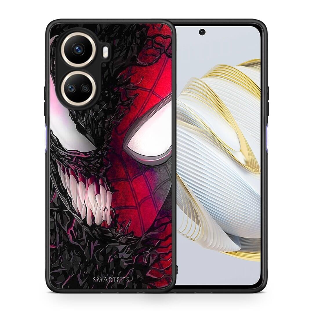 Θήκη Huawei Nova 10 SE PopArt SpiderVenom από τη Smartfits με σχέδιο στο πίσω μέρος και μαύρο περίβλημα | Huawei Nova 10 SE PopArt SpiderVenom Case with Colorful Back and Black Bezels