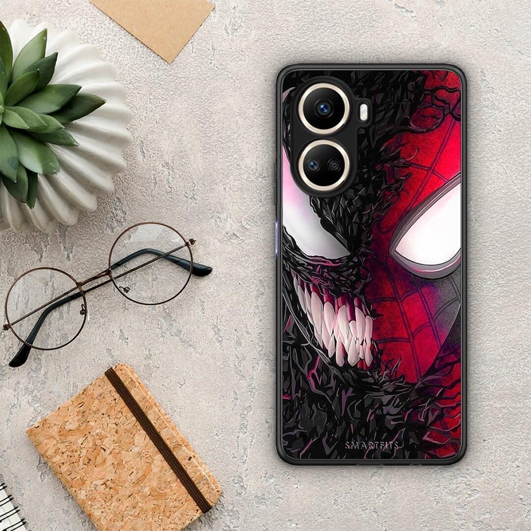 Θήκη Huawei Nova 10 SE PopArt SpiderVenom από τη Smartfits με σχέδιο στο πίσω μέρος και μαύρο περίβλημα | Huawei Nova 10 SE PopArt SpiderVenom Case with Colorful Back and Black Bezels