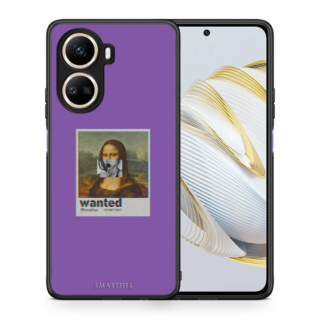 Θήκη Huawei Nova 10 SE Popart Monalisa από τη Smartfits με σχέδιο στο πίσω μέρος και μαύρο περίβλημα | Huawei Nova 10 SE Popart Monalisa Case with Colorful Back and Black Bezels
