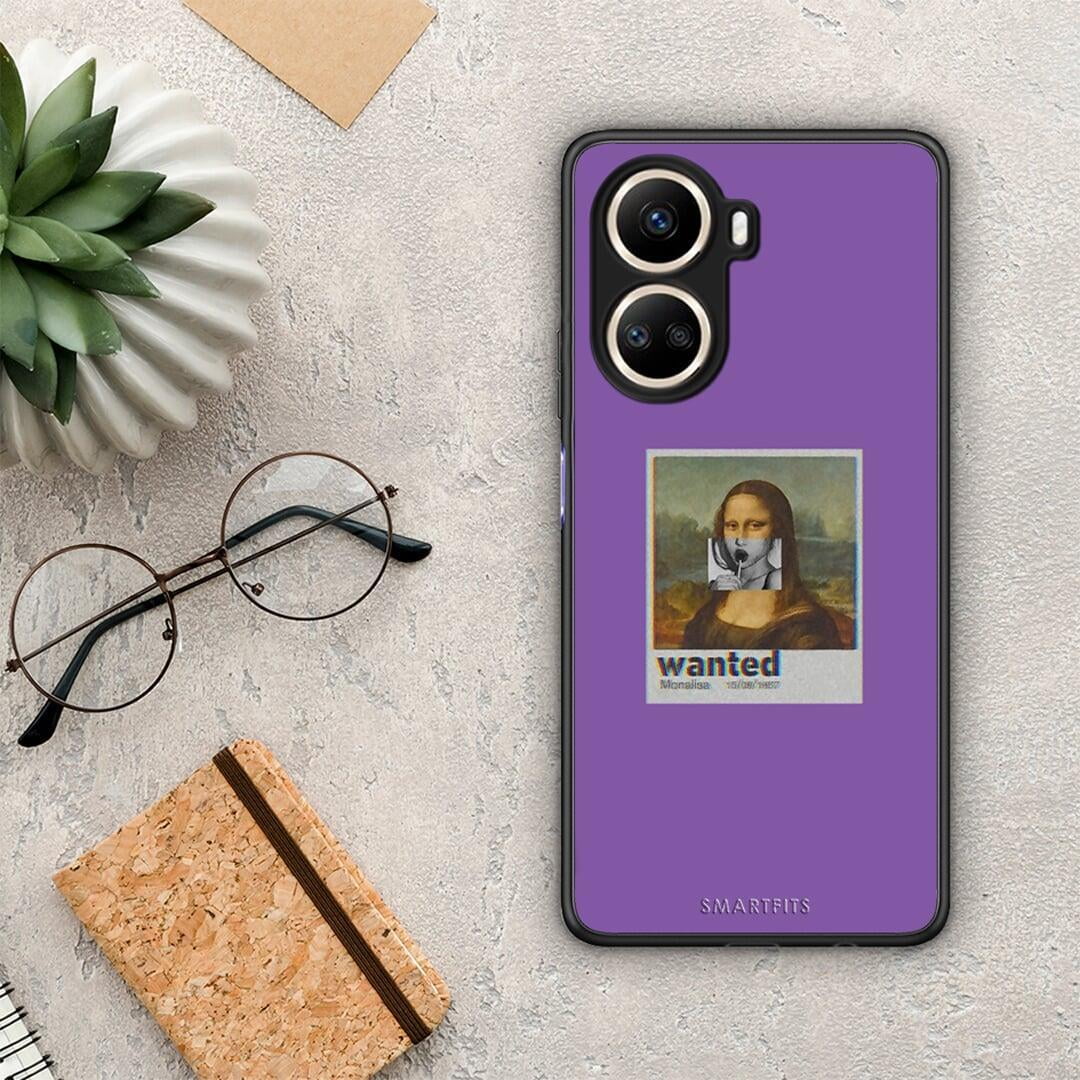 Θήκη Huawei Nova 10 SE Popart Monalisa από τη Smartfits με σχέδιο στο πίσω μέρος και μαύρο περίβλημα | Huawei Nova 10 SE Popart Monalisa Case with Colorful Back and Black Bezels