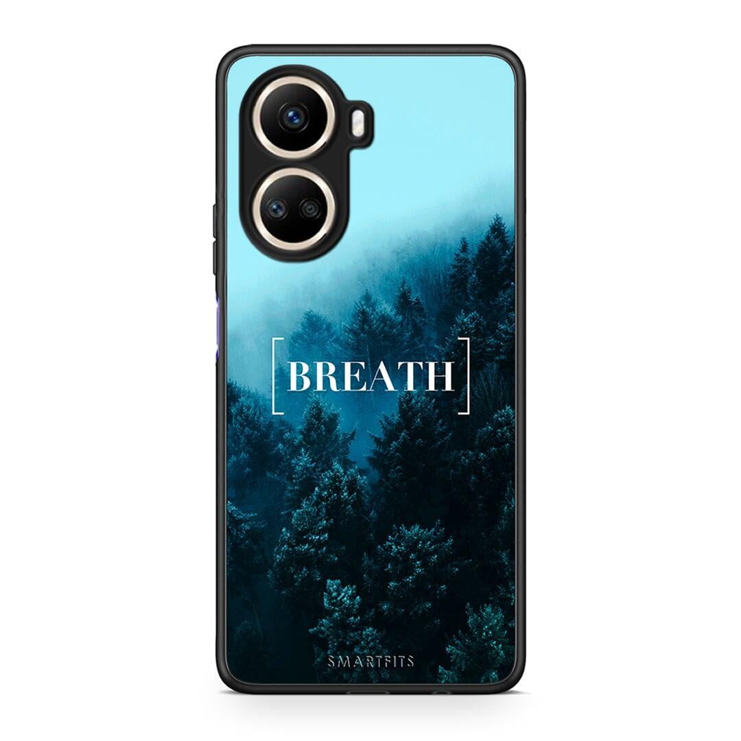 Θήκη Huawei Nova 10 SE Quote Breath από τη Smartfits με σχέδιο στο πίσω μέρος και μαύρο περίβλημα | Huawei Nova 10 SE Quote Breath Case with Colorful Back and Black Bezels