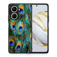 Thumbnail for Θήκη Huawei Nova 10 SE Real Peacock Feathers από τη Smartfits με σχέδιο στο πίσω μέρος και μαύρο περίβλημα | Huawei Nova 10 SE Real Peacock Feathers Case with Colorful Back and Black Bezels